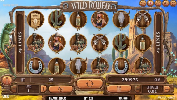 Игровой автомат «Wild Rodeo» в казино Deluxe Vulcan