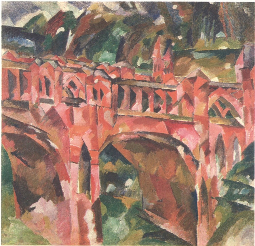 106. А. Лентулов. Красный мост. 1918