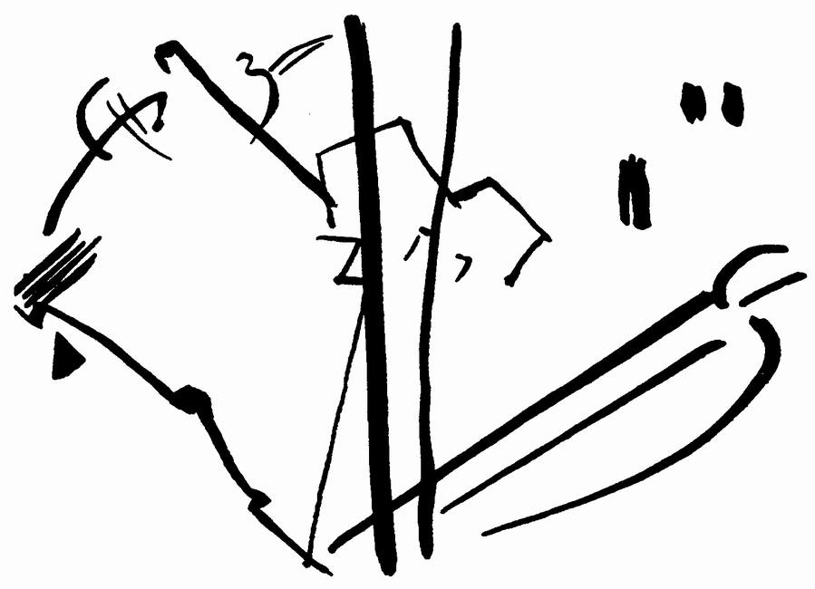 Табл. 11. Линия. Линейное построение 'Композиции 4' — вертикально-диагональное восхождение