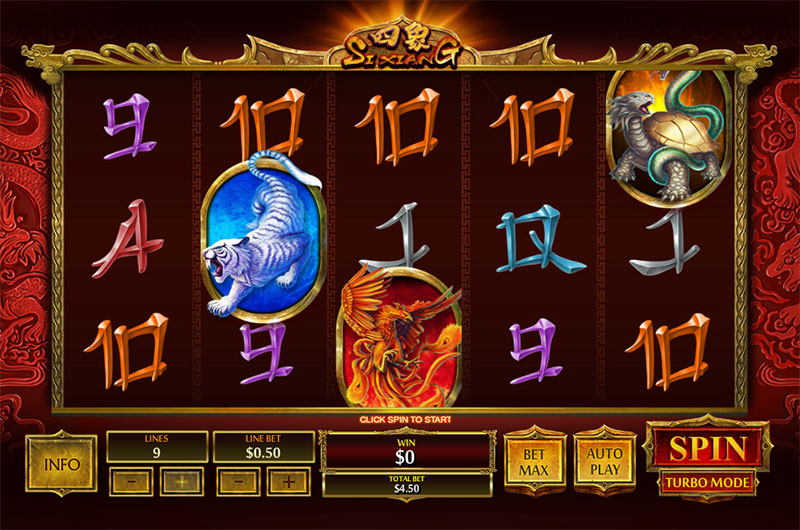 Игровой автомат «Si Xiang» в казино Вулкан на деньги