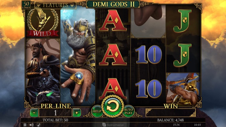 Игровой автомат «Demi Gods II» в Pharaon Casino